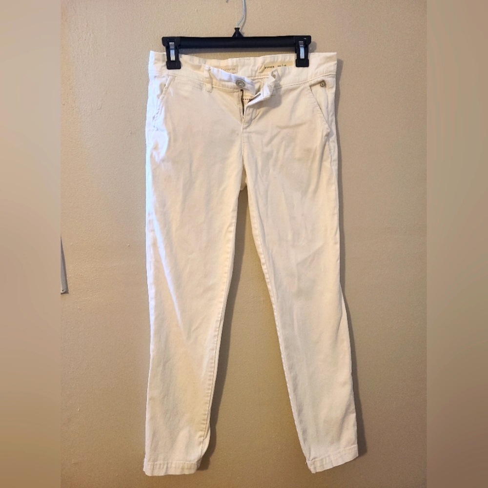 Anthropologie White Jeans 27
